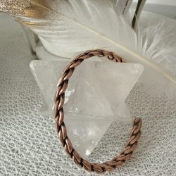 Kupfer Armreif geflochten