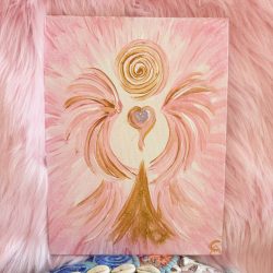 Herzengel Dankbarkeit Tablett