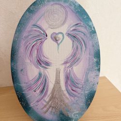 Herzengel Tablett oval Seelenbefreiung